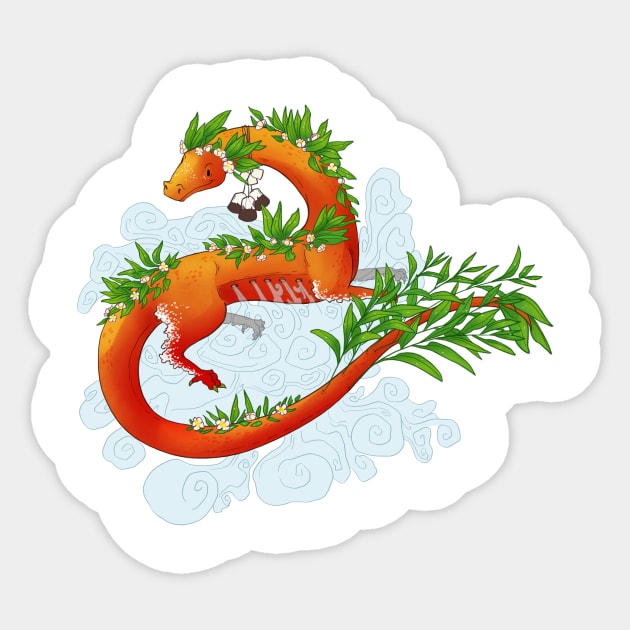 Tea dragon Sticker by iisjah